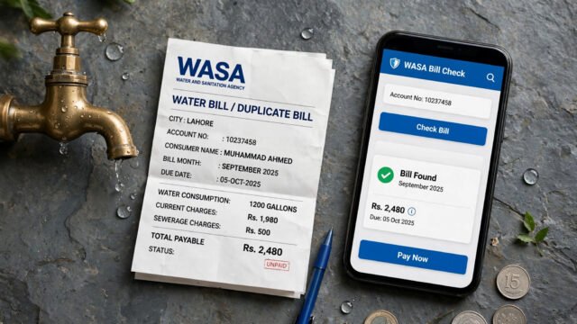 WASA Bill Check Online: Lahore/Faisalabad (2026)